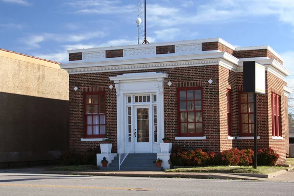 Historic Bank Building Rural East Texas Wills Point Texas — Photo