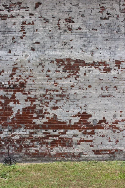Close Building Detail Historical Brick Wall Located Rural — Stock Photo, Image