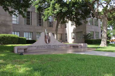 Burnet, TX - 8 Haziran 2023: Burnet Adliyesi Burnet şehir merkezinde kurulmuştur.