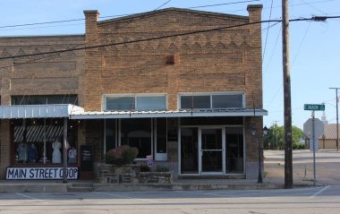 Florence, TX - 9 Haziran 2023: Floransa 'nın merkezindeki tarihi bina