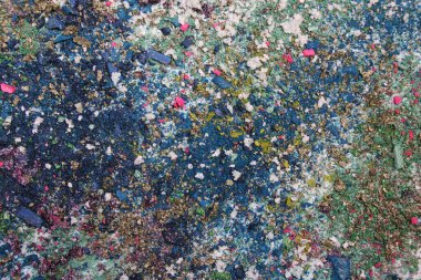 Karışık Ezilmiş Pigment Doku Kapanışı