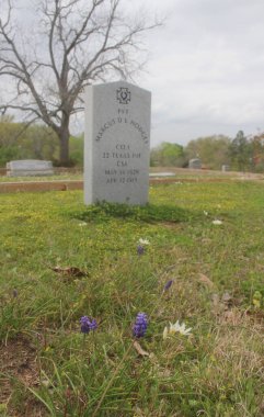 Troup TX - 11 Mart 2024: Troup Texas 'taki Tarihi Bradford Mezarlığı