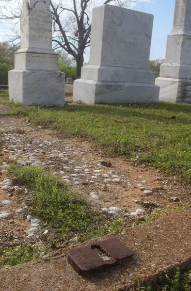 stock image Troup TX - March 11, 2024: Historic Bradford Cemetery Located in Troup Texas