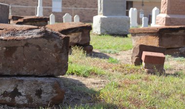 Historic Bascom Cemetery Located outside of Tyler Texas clipart