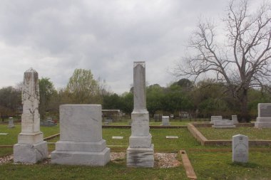 Troup TX - 11 Mart 2024: Troup Texas 'taki Tarihi Bradford Mezarlığı