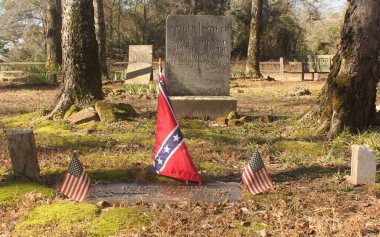 Tyler TX - 12 Ocak 2025: Tyler Texas 'taki Tarihi Smith Mezarlığı