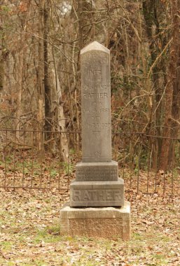 Flint TX - 25 Ocak 2025: Flint Teksas 'taki Rather Mezarlığındaki Tarihi Mezar Taşları