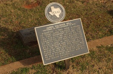 Tyler TX - 7 Mart 2025: Tyler Texas 'taki Meador Mezarlığındaki Tarihi İşaretleyici