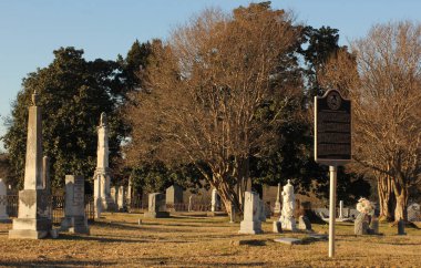 Henderson TX - 21 Ocak 2025: Henderson Teksas 'taki Tarihi Şehir Mezarlığı