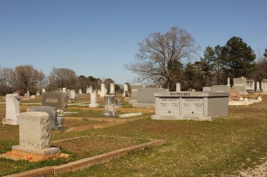 Troup TX - 12 Mart 2025: Troup, Teksas dışındaki Tarihi Henry Şapel Mezarlığı