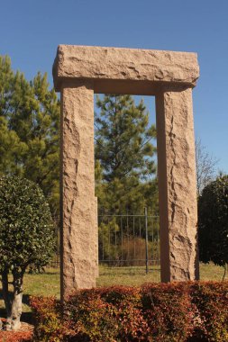 Tyler TX - 12 Ocak 2025: Roselawn Mezarlığı Tyler Texas 'ta