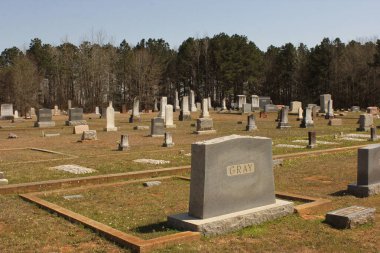 Troup TX - 12 Mart 2025: Troup, Teksas dışındaki Tarihi Henry Şapel Mezarlığı