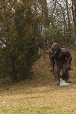 Jefferson TX - 14 Şubat 2025: Kocaayak Heykeli Jefferson, Teksas