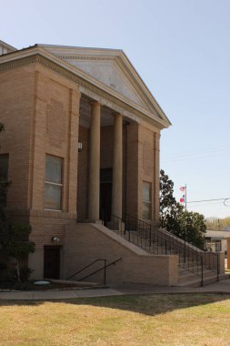 Troup, TX - 19 Mart 2025: Teksas Merkez Tiyatrosu 'nda Tarihi Metodist Kilisesi