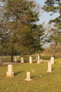 Nacogdoches Teksas 'taki Tarihi Kuzey Kilisesi Mezarlığı