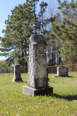 Troup TX - 18 Mart 2025: Troup, Teksas dışındaki tarihi Griffin Mezarlığı