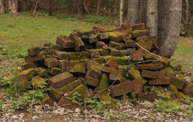 Kırsal Doğu TX 'te Tarihsel Mezarı İşaretleyecek Tuğla Yığını