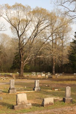 Nacogdoches Teksas 'taki Tarihi Kuzey Kilisesi Mezarlığı