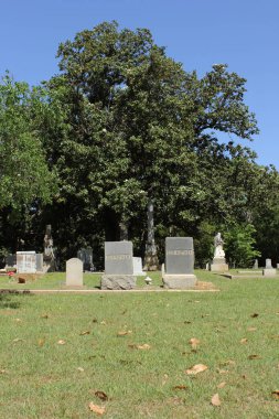 Annesi ve babası Oakwood Mezarlığı 'nda mezar taşları olan tarihi mezarlık Tyler Texas