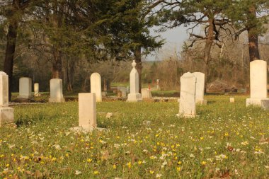 Nacogdoches Teksas 'taki Tarihi Kuzey Kilisesi Mezarlığı