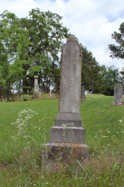 Doğu Teksas kırsalındaki tarihi mezarlık. Troup Şehir Mezarlığı