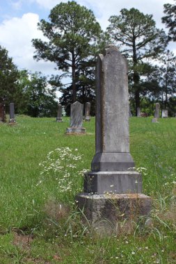 Doğu Teksas kırsalındaki tarihi mezarlık. Troup Şehir Mezarlığı