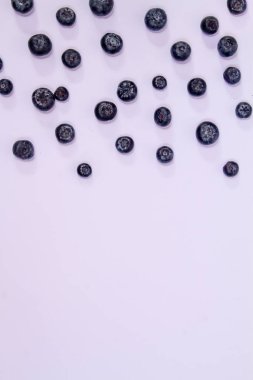 Beyaz arka planda izole edilmiş taze bir yaban mersini.