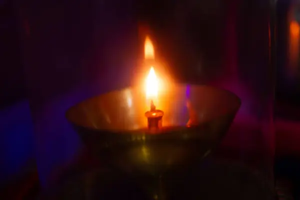 Festivaller için Hint Geleneksel Pooja Işığı