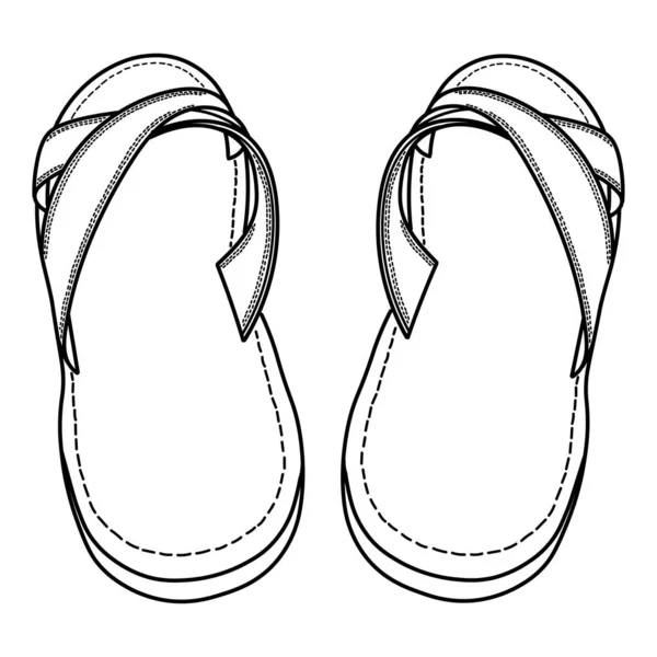 Flip flop szandál cipő férfi. Stock Vektor: ©baranessku 174435924