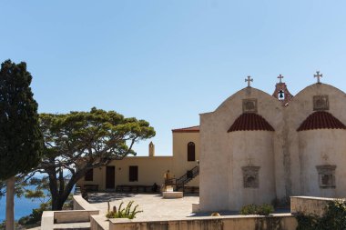 Yunanistan 'ın Girit kentindeki Preveli antik manastırı. Yüksek kalite fotoğraf