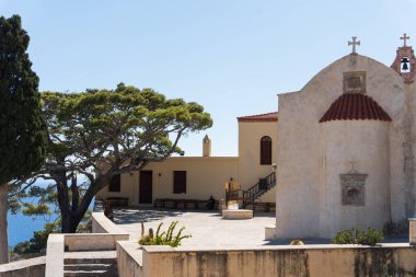 Yunanistan 'ın Girit kentindeki Preveli antik manastırı. Yüksek kalite fotoğraf