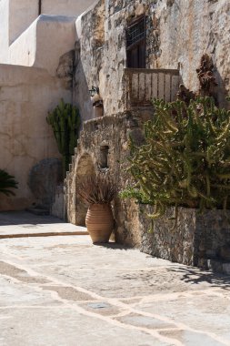 Yunanistan 'ın Girit kentindeki Preveli antik manastırı. Yüksek kalite fotoğraf
