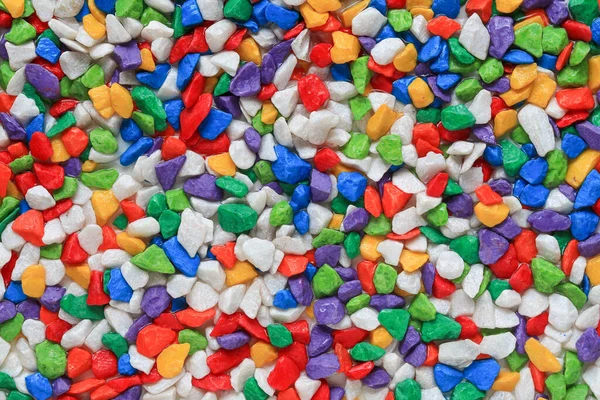 Birçok Renkli Taş Arkaplan Kaya Bahçesi Süslemelerinde Kullanılan Renkli Taşlardır — Stok fotoğraf