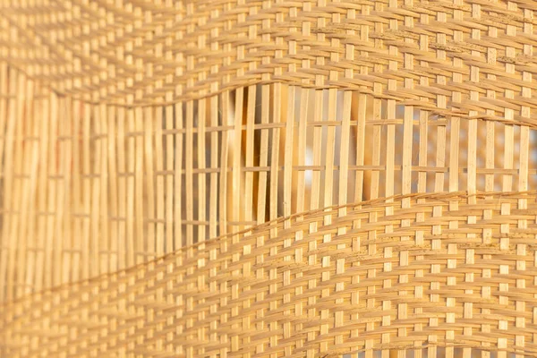 Schön Gemusterter Hintergrund Verursacht Durch Das Weben Von Bambus Ein — Stockfoto