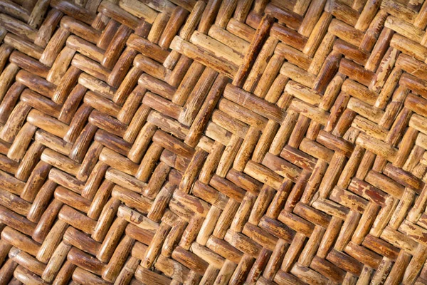Room Divider Achtergrond Gemaakt Van Geweven Bamboe Een Natuurlijk Materiaal — Stockfoto