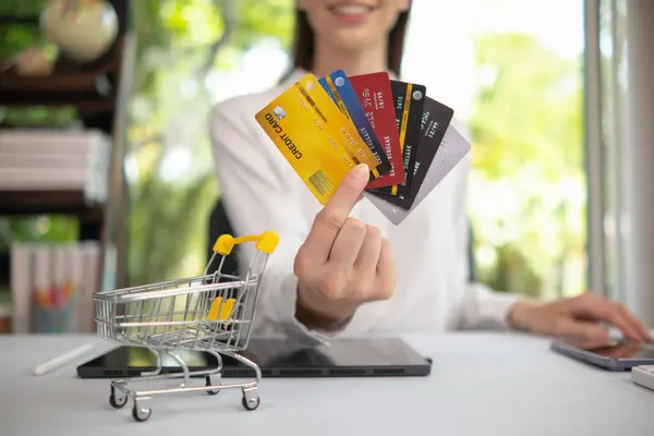 Credit card are popularly used today era because they are convenient for purchasing products from regular stores and online stores can purchase products through application by paying with credit card.