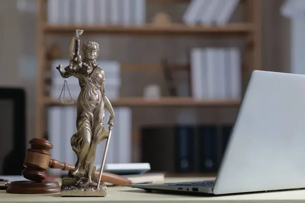 stock image statue of god Themis Lady Justice is used as symbol of justice within law firm to demonstrate truthfulness of facts and power to judge without prejudice. Themis Lady Justice is of justice