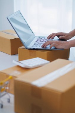 İş kadını, ürün siparişlerini ve aylık performanslarını kontrol ederek, stokları müşteri siparişlerine uygun hale getirmek, ürün siparişlerini kontrol etmek ve popüler ürünlerin stoklarını geliştirmek için aylık performanslarını özetlemek amacıyla,