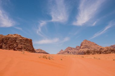 Wadi Rum Çölü manzarası, Ürdün