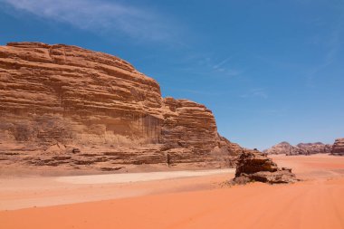 Wadi Rum Çölü manzarası, Ürdün