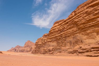 Wadi Rum Çölü manzarası, Ürdün