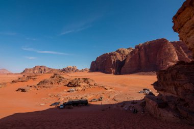 Wadi Rum Çölü manzarası, Ürdün