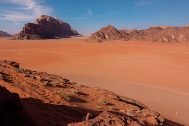 Wadi Rum Çölü manzarası, Ürdün