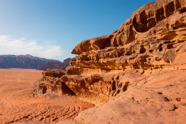 Wadi Rum Çölü manzarası, Ürdün