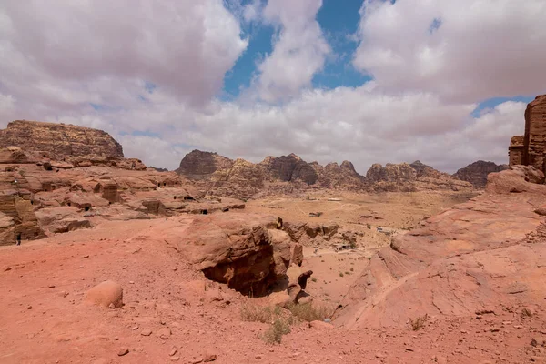 Petra Cidade Antiga Deserto — Fotografia de Stock