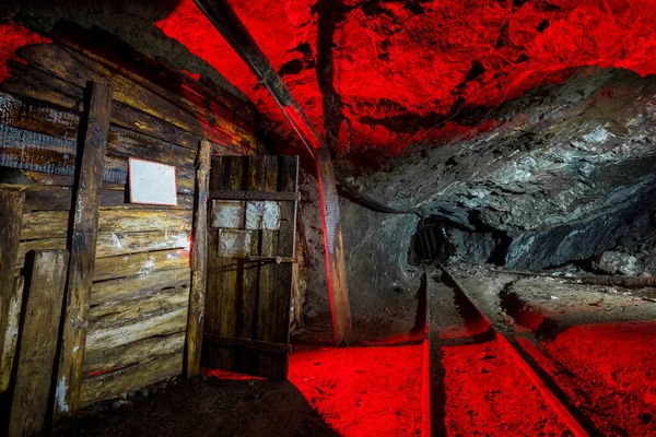 Túnel Dentro Mina Abandonada — Foto de Stock
