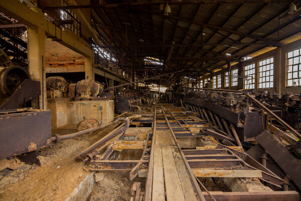 The abandoned mine San Giovanni, Sardinia, Italy