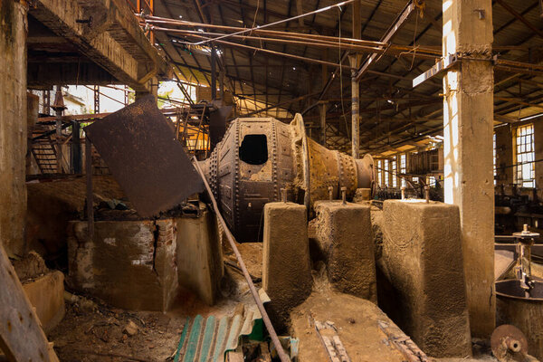 The abandoned mine San Giovanni, Sardinia, Italy