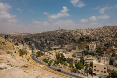 Amman 'ın manzarası, Jordan.