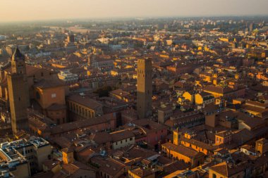 İtalya 'nın Bologna şehrinin manzarası